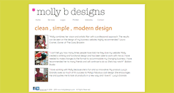 Desktop Screenshot of mollybdesigns.com