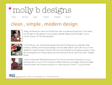 Tablet Screenshot of mollybdesigns.com